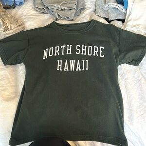 Comfy reg fit North Shore Hawaii (dark green) Tee